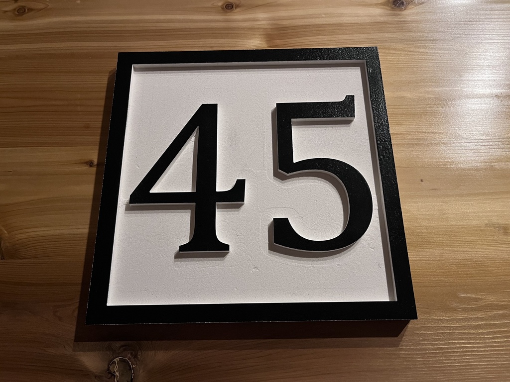 PVC House Number