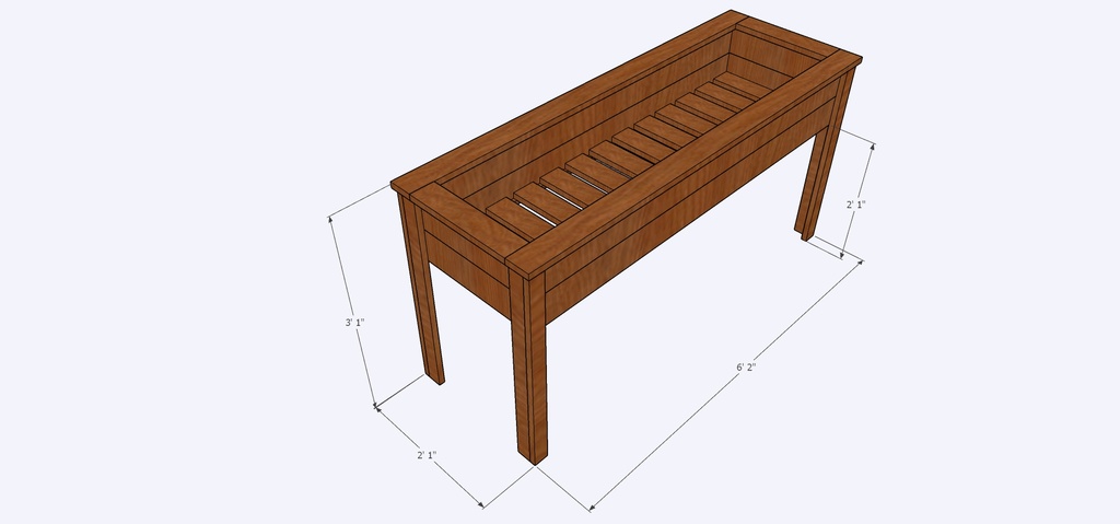 Cedar "Moosehead" Raised Garden Bed  