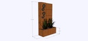 West Peak Cedar House Number Planter