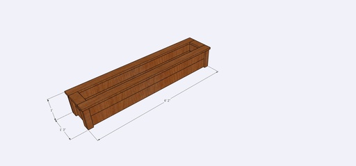 Cedar "Long" Garden Bed  